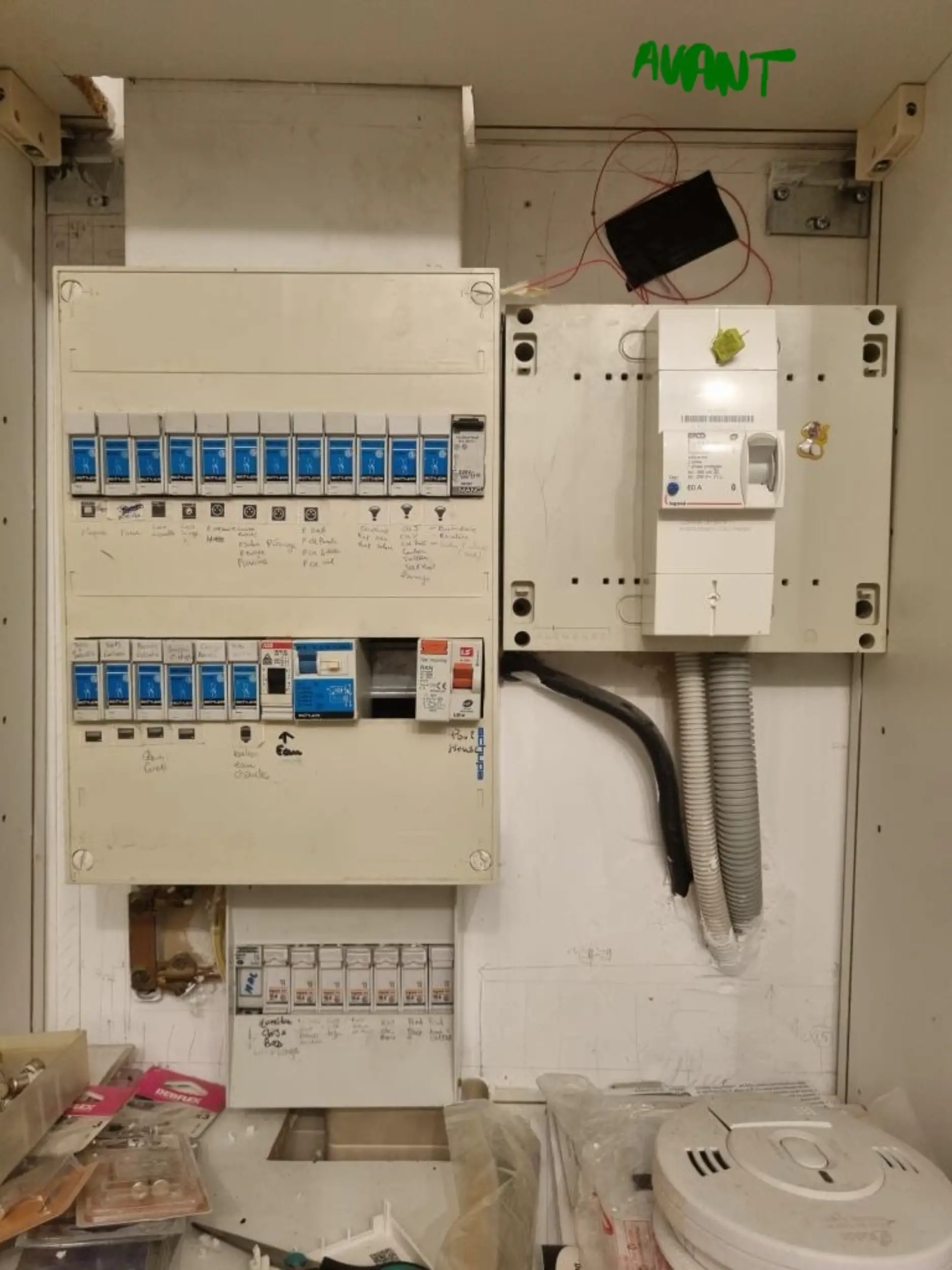 tableau électrique avant plb btp
